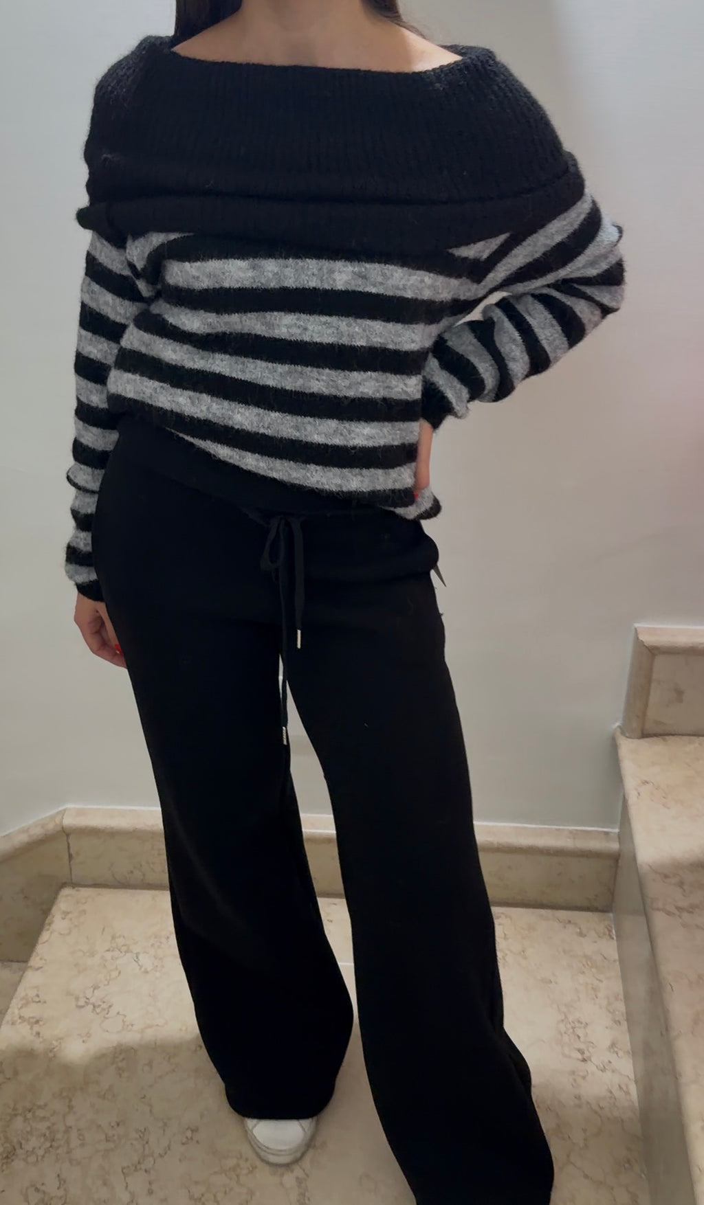 Pantalone Felpato doppia Fascia