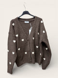 Caldo Cardigan Cuori