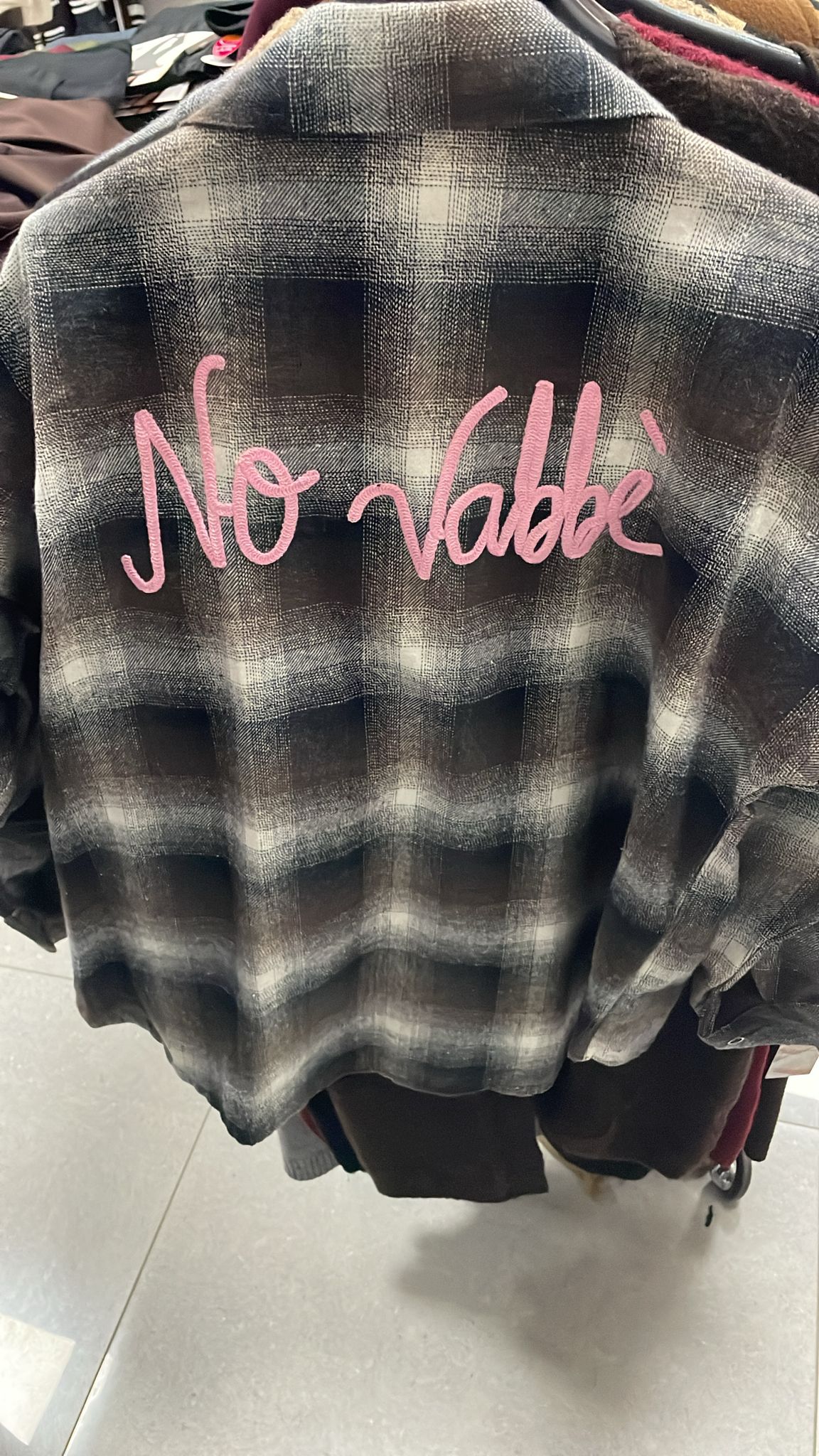 Camicia a Quadri "No Vabbè"