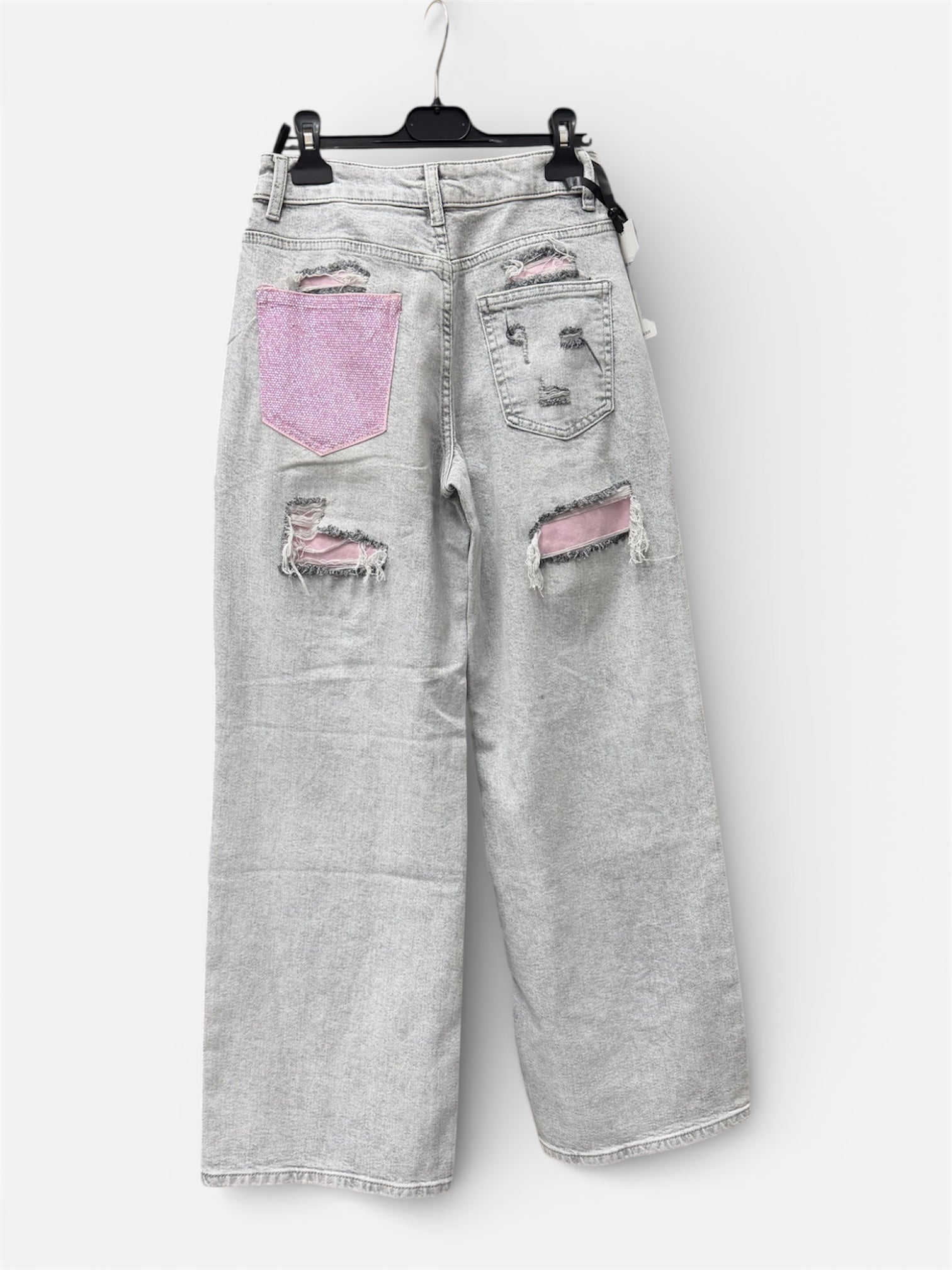 Jeans Tasca Rosa Grigio