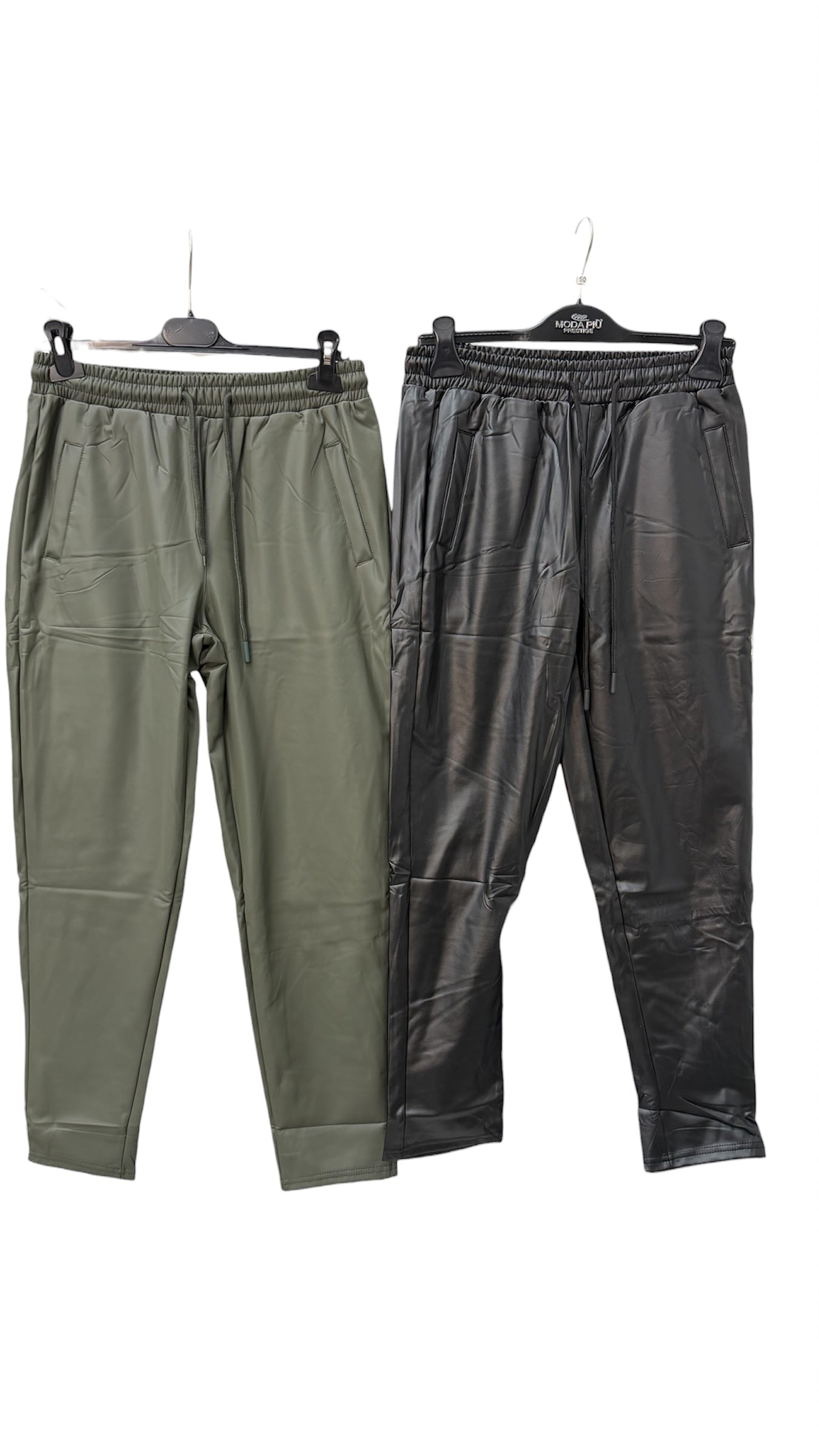 Pantalone Ecopelle Felpato