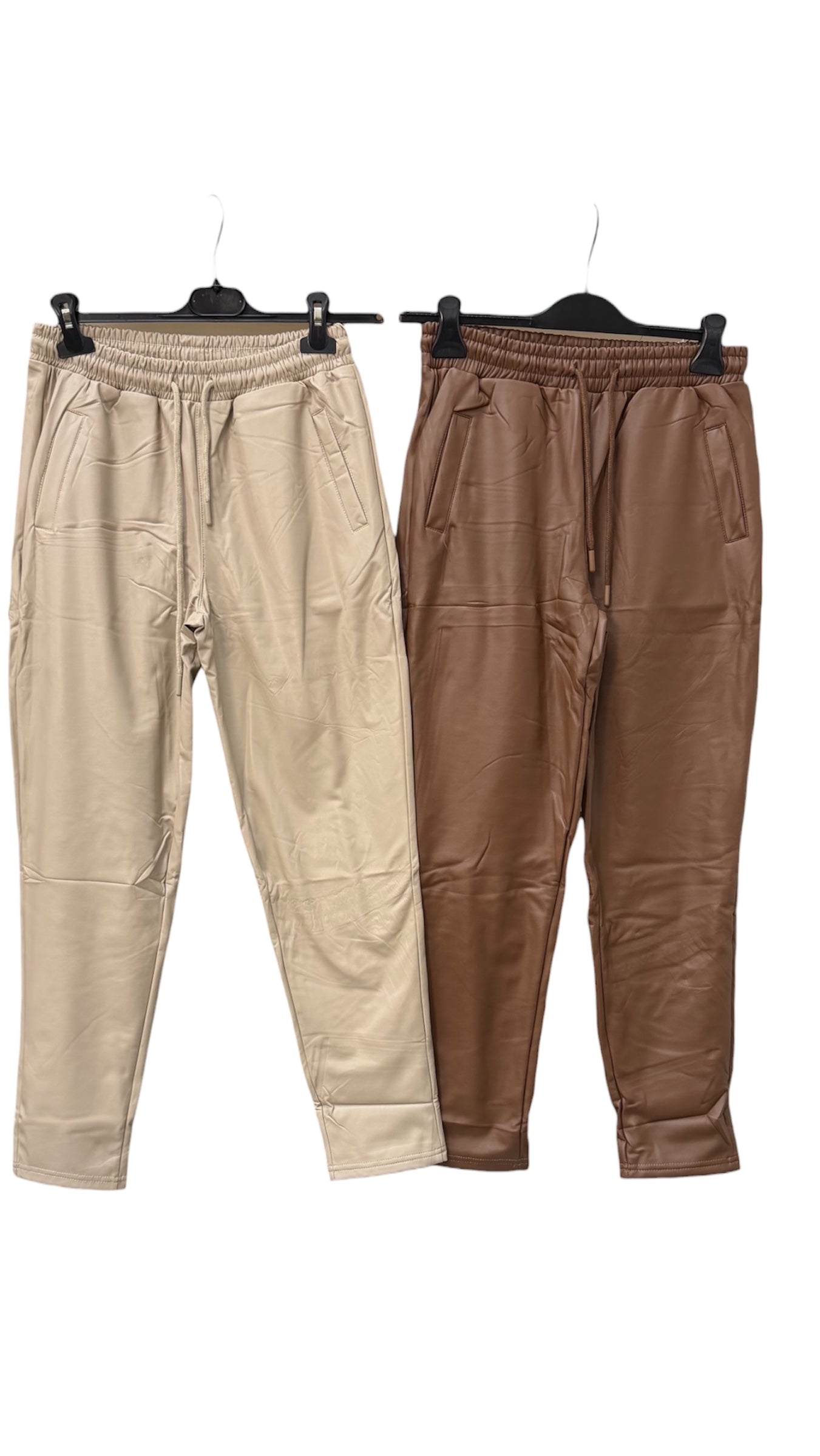 Pantalone Ecopelle Felpato