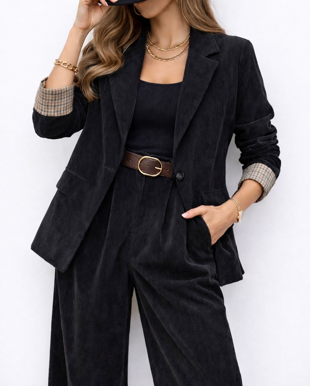 Completo Velluto Gamba Larga