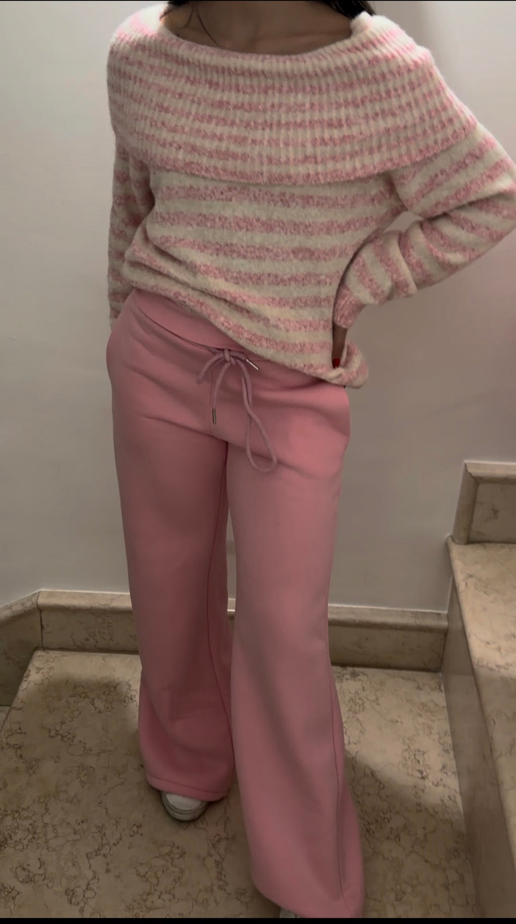 Pantalone Felpato doppia Fascia