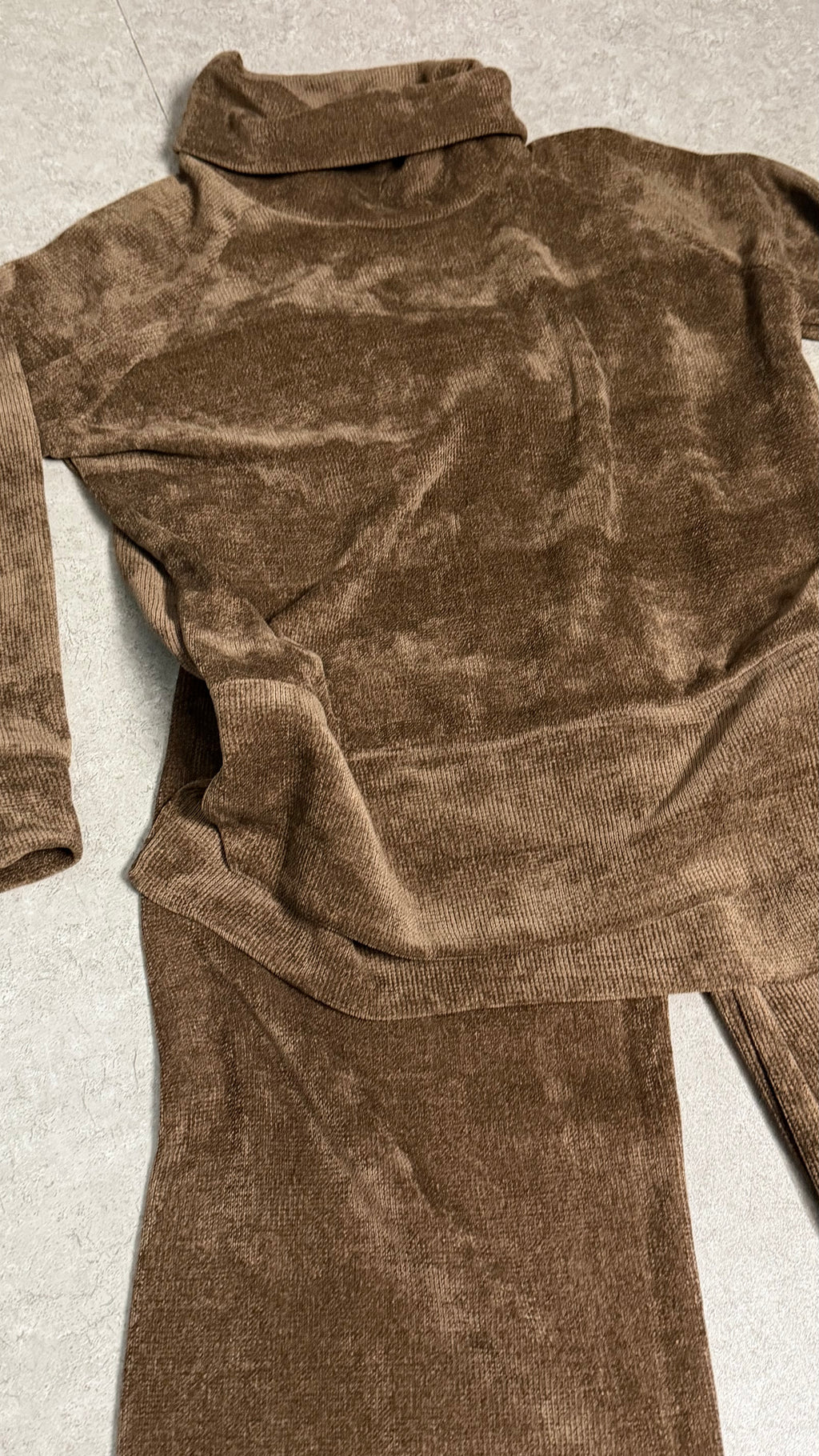 Coordinato in Velluto Dolcevita