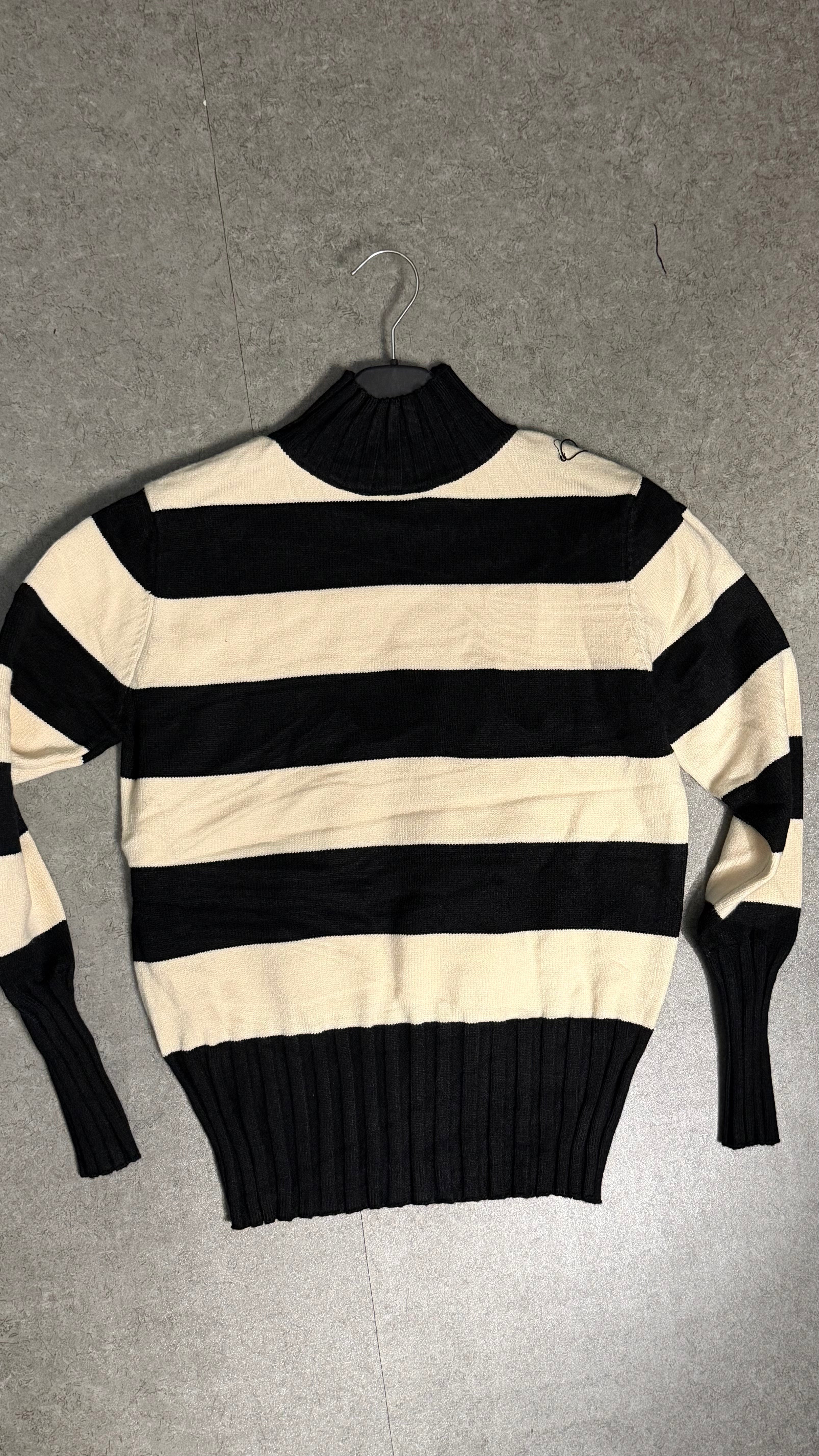 Maglia mezzo collo a righe