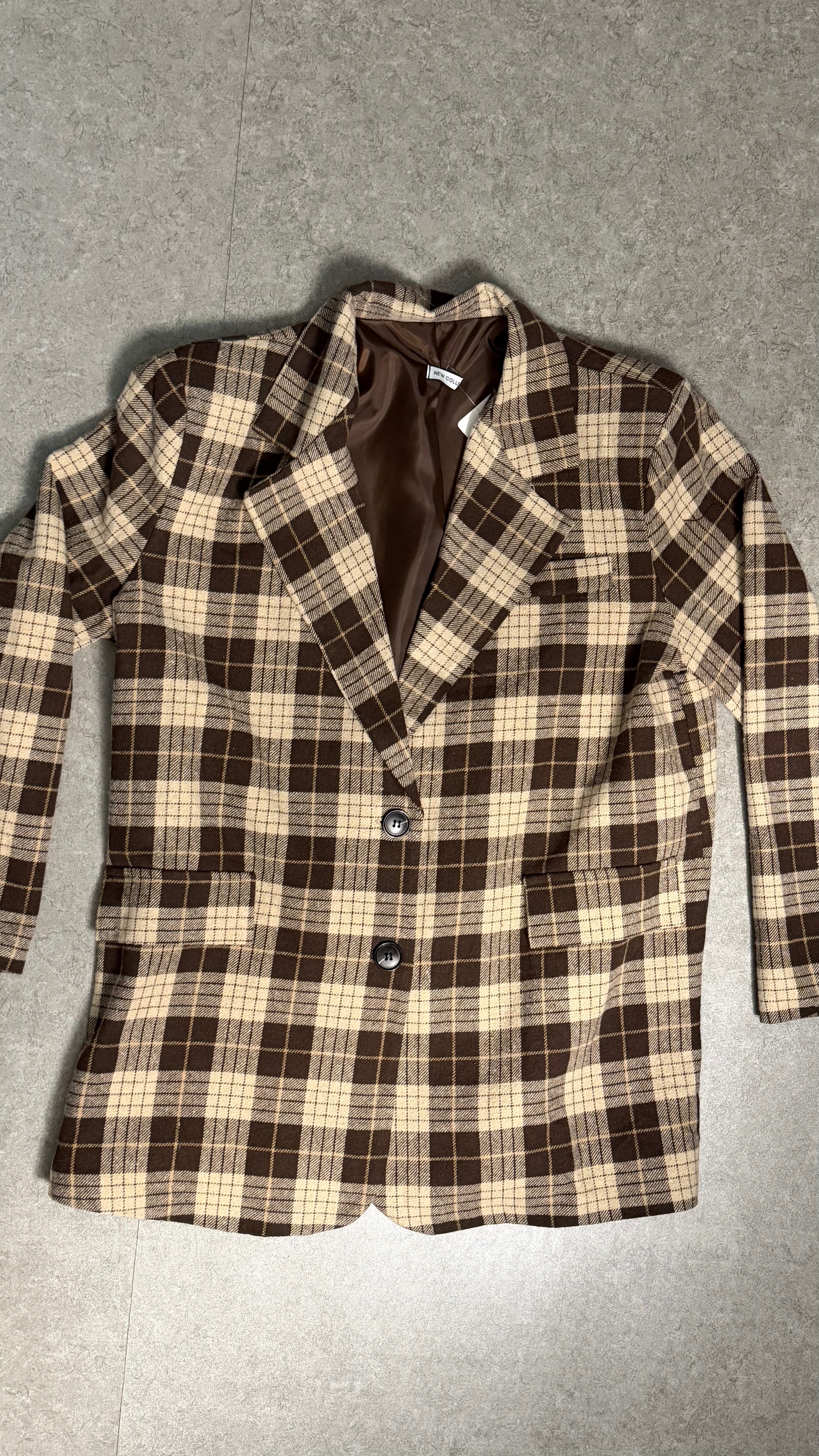 Giacca Quadri Foderata