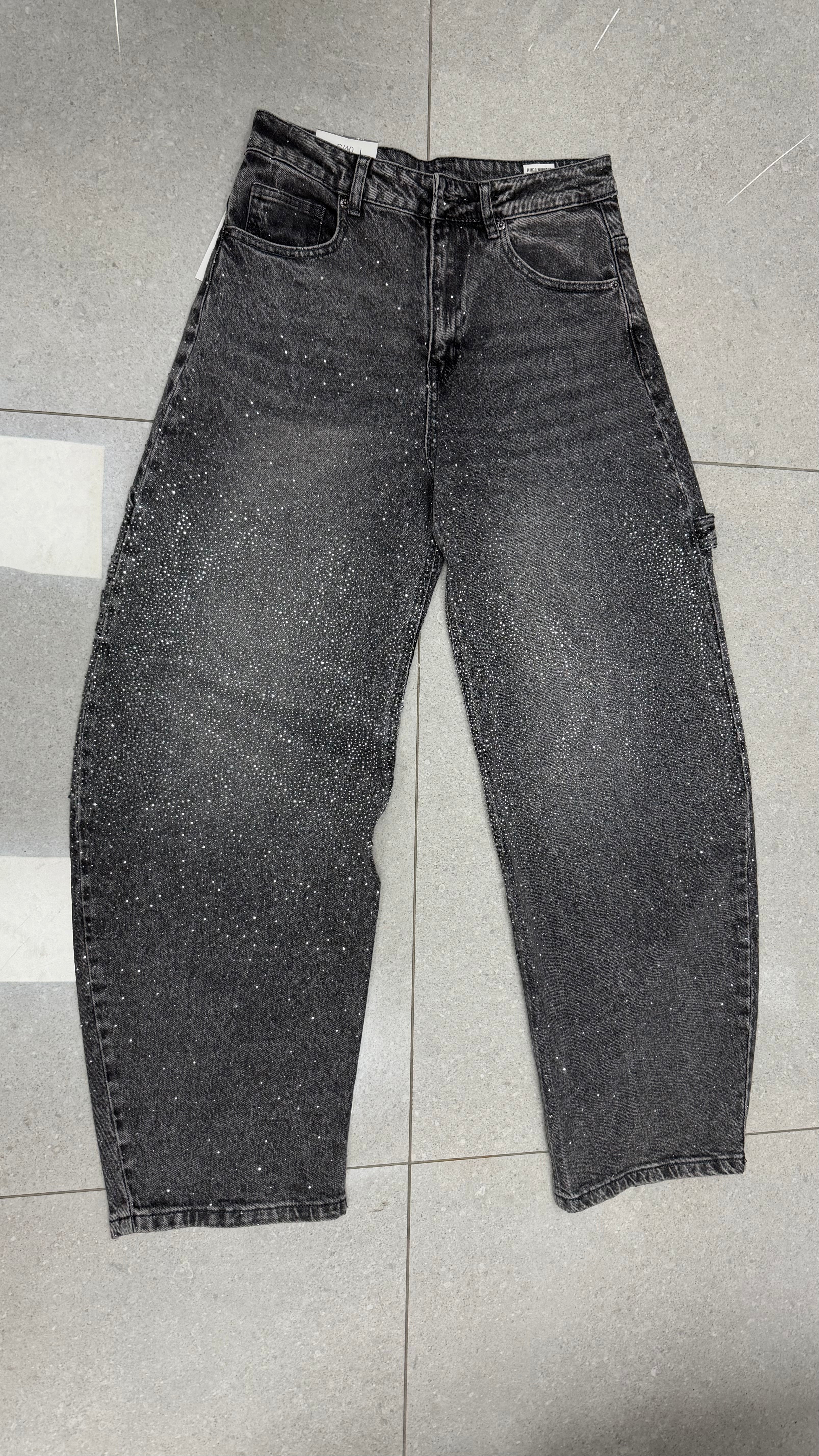 Jeans Ballon Brillantinato