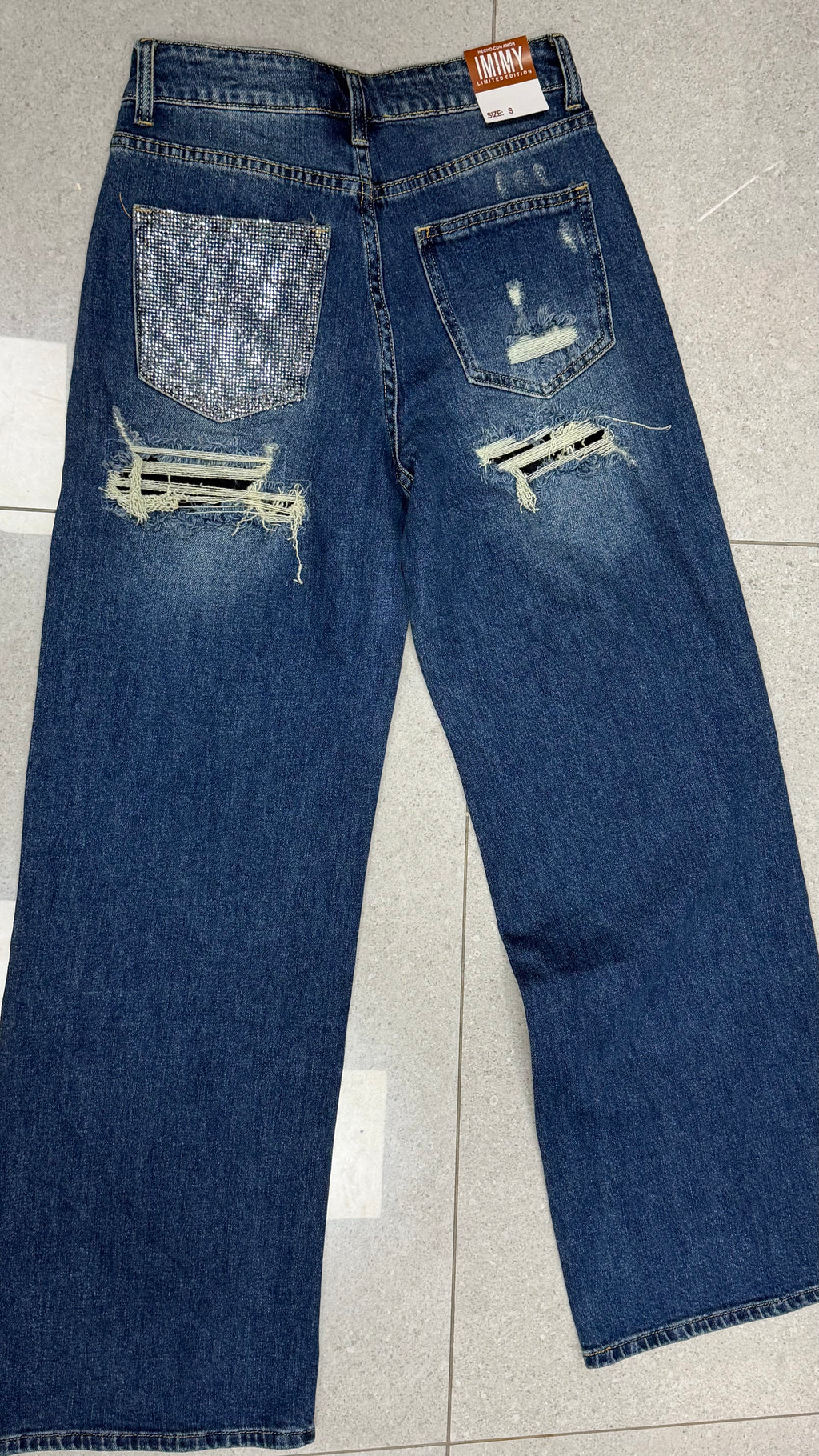 Jeans Tasca Brillantinata