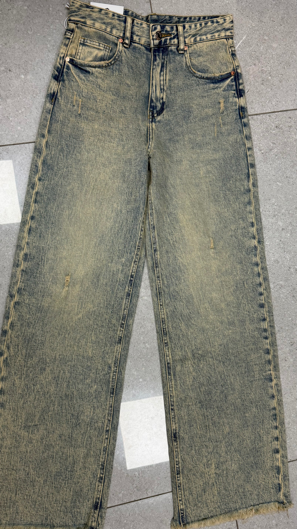 Jeans Sabbiato Palazzo