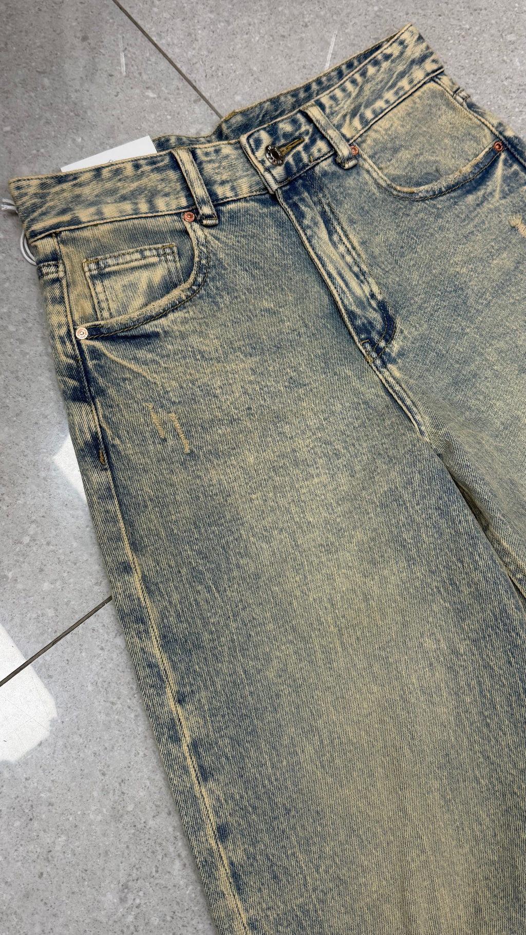 Jeans Sabbiato Palazzo