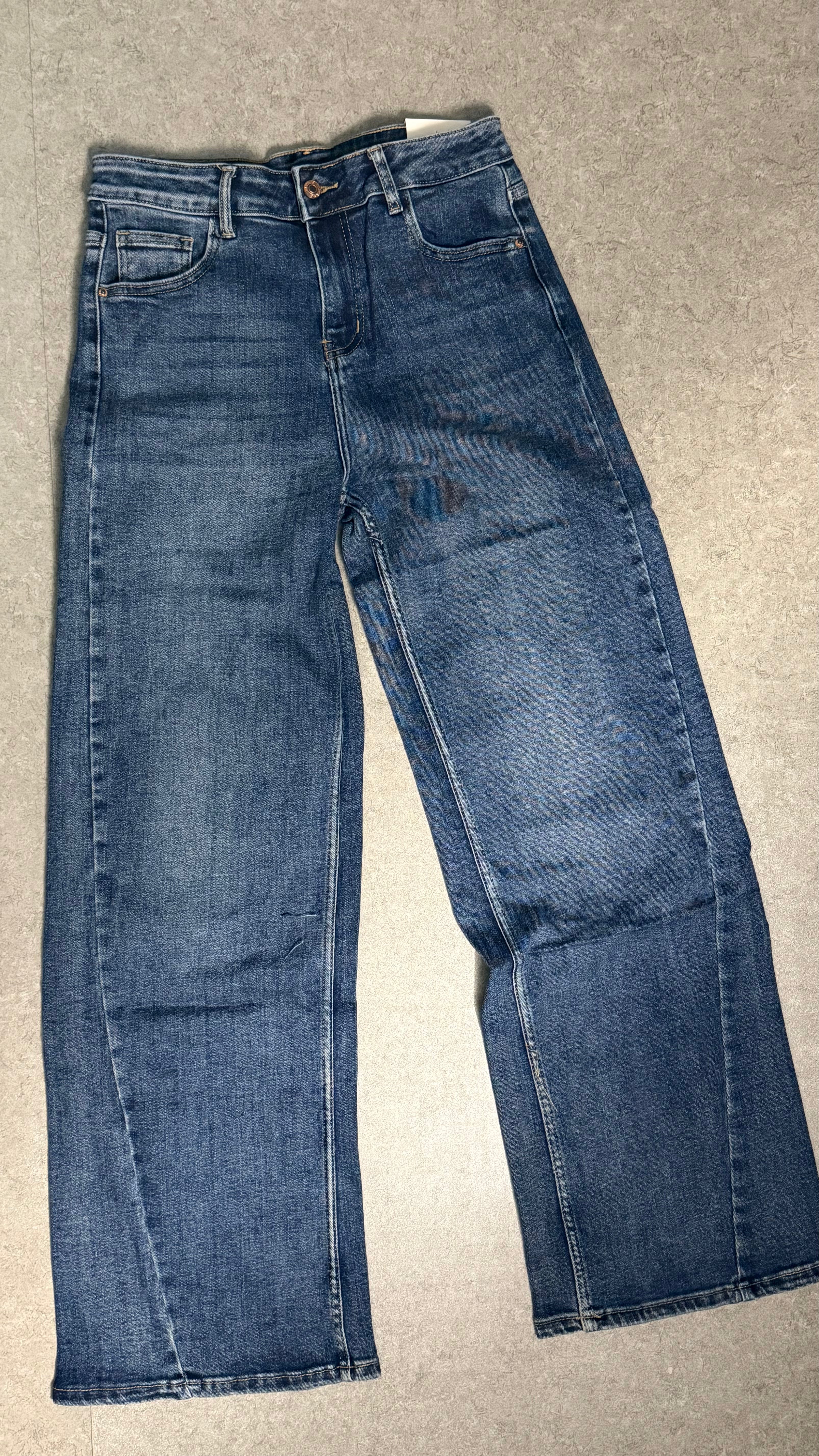 Jeans Denim Blu Gamba Dritta