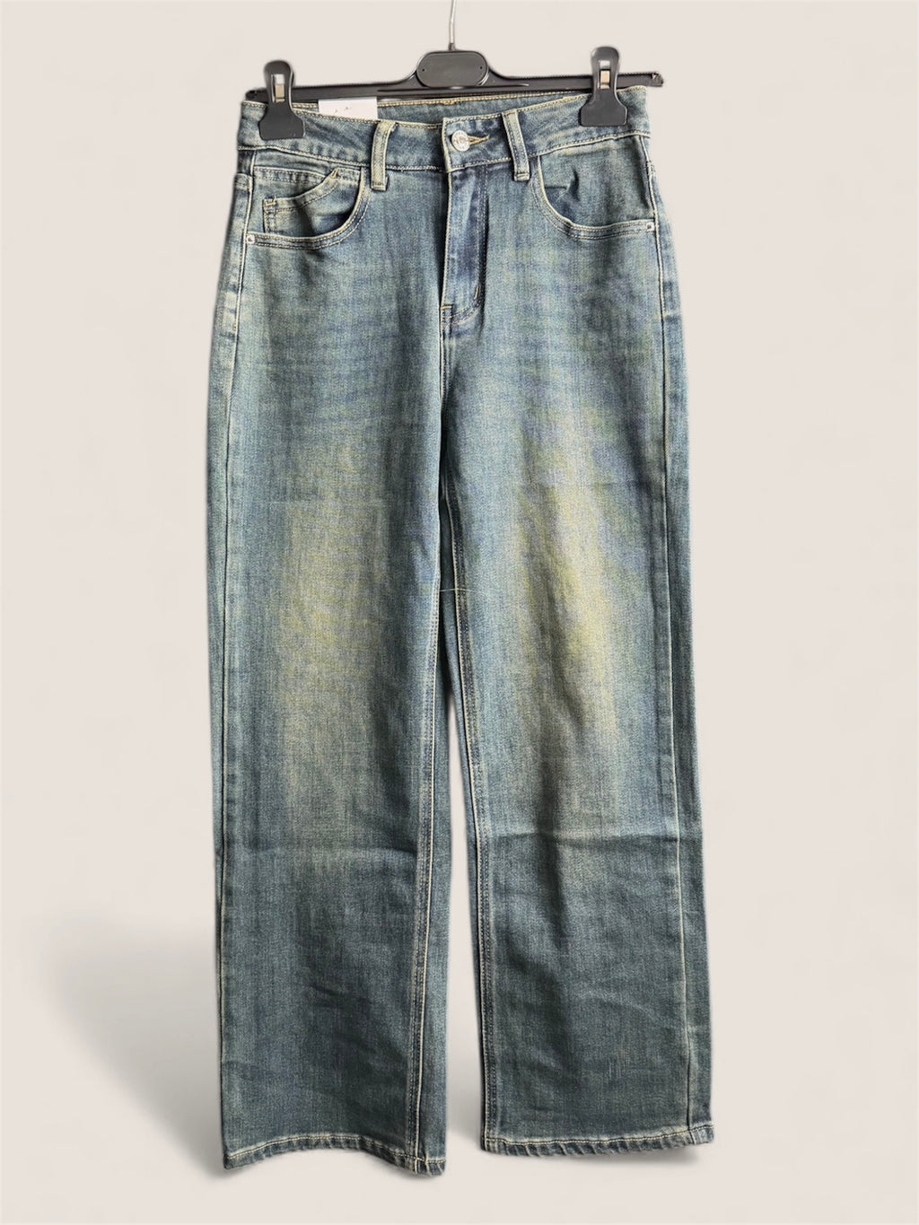Jeans Straight Cropped Morbido
