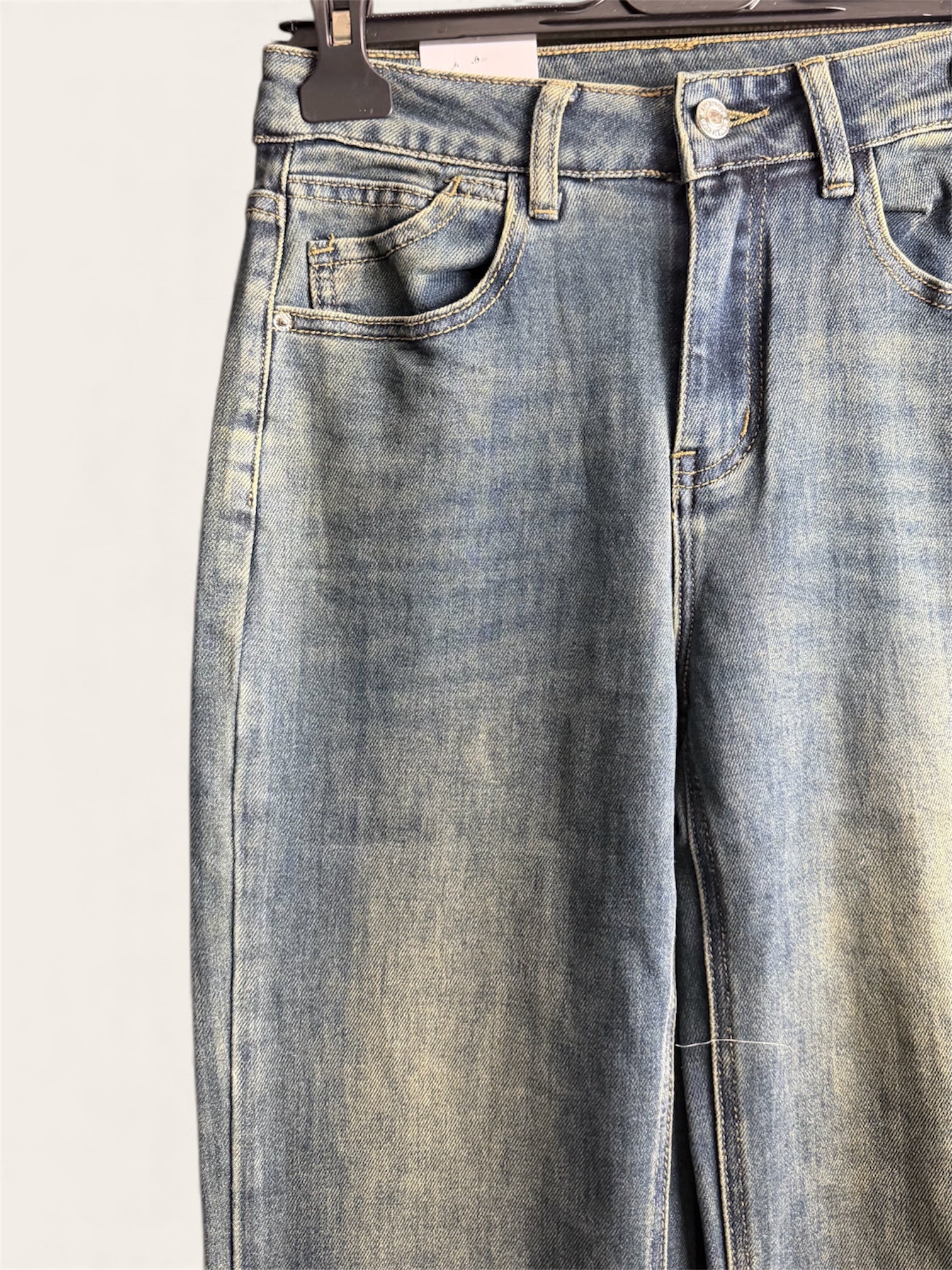 Jeans Straight Cropped Morbido